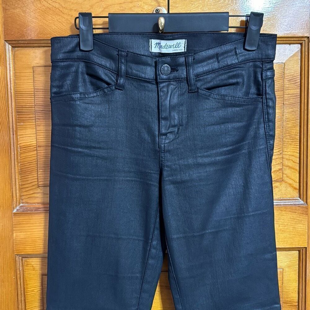 Madewell Skinny Skinny Black Biker Moto Jeans Women’s US 26 - Picture 2 of 9